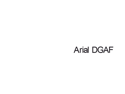 Arial DGAF arial rebound typography