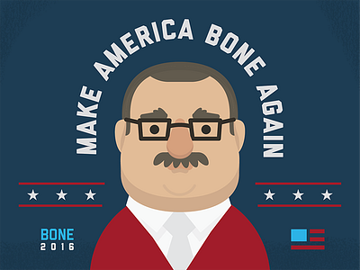 Ken Bone for President america bone character elections illustration ken kenneth murica politics
