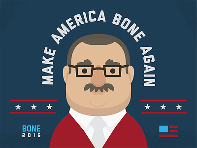 Ken Bone for President america bone character elections illustration ken kenneth murica politics