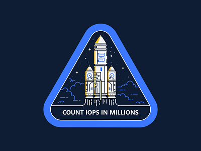 To Infinity and Beyond 🚀 badge computer data galaxy illustration line outer rocket space travel
