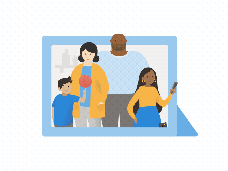 Say cheese 📸 character illustration family motion picture portrait selfie