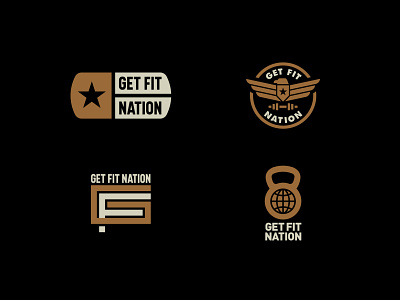 Get Fit Nation dogtag eagle fitness gym kettlebell training workout