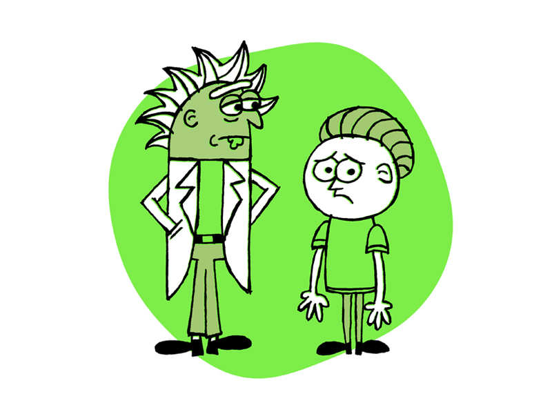 Rick and Morty adult swim illustration retro rick and morty vintage