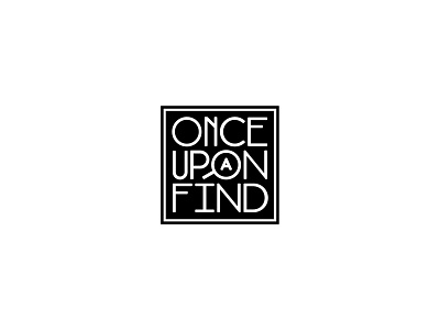 Once Upon A Find logo magnifying glass typography