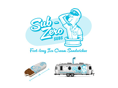 Sub Zero Subs food truck ice cream sandwich sub submarine