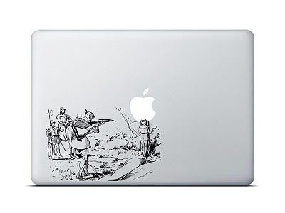 TellBook apple arrow bow decal laptop macbook william tell