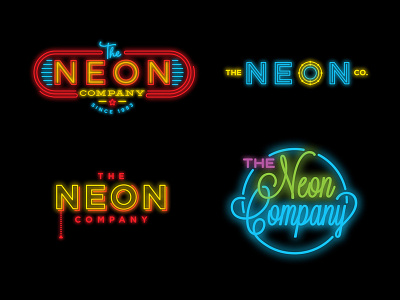 The Neon Company logo neon retro sign