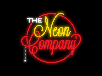 The Neon Company Rebound logo neon retro sign typography