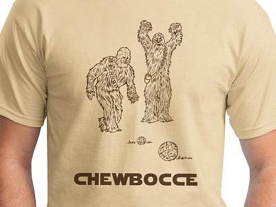 Chewbocce bocce chewbacca death star scifi shirt star wars