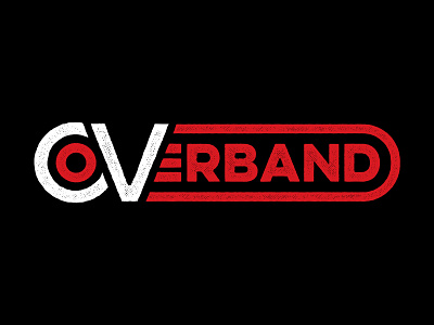 CV Coverband Logo band logo rock roll typography