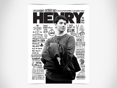 Henry Tribute doodles hand drawn lettering typography