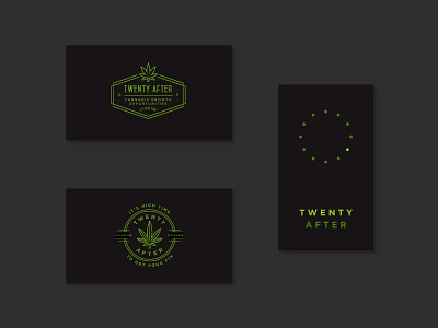 Twenty After cards 420 cannabis logo marijuana pot weed