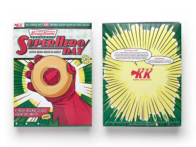 Comic Book Doughnut Box box comic doughnut krispy kreme packaging superhero