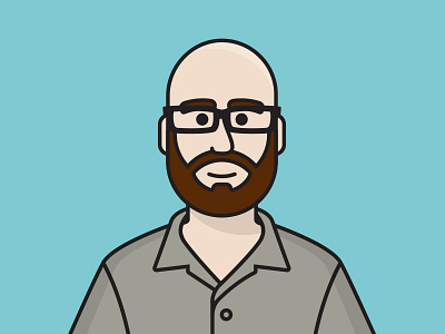 New Profile Pic avatar illustration nerd portrait profile vector