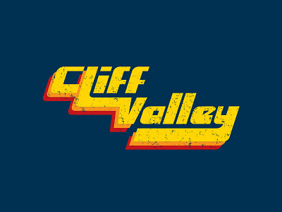 Cliff Valley 70’s 70s illustration logo retro school t shirt