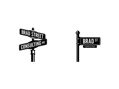 Brad Street logo logo street sign vector