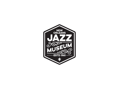 Jazz Museum Logo jazz logo new orleans typography vector