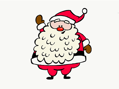 Ho ho ho! cartoon christmas illustration santa vector