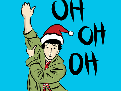 Oh Oh Oh! ho ho ho horshack illustration santa vector welcome back kotter