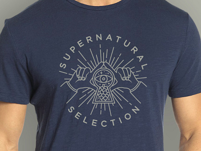 Supernatural Selection illustration logo retro vector wine