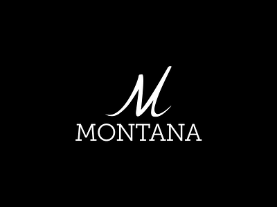 Montana - Letter M Design branding design icon identity illustration illustrator lettering logo minimal type typography vector