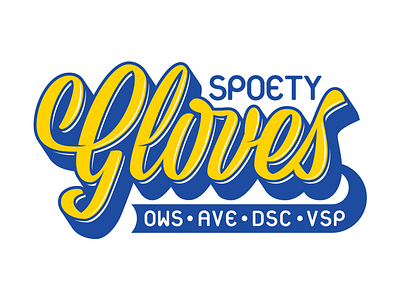 Spoety Gloves Logo design illustration illustrator lettering logo type typography vector