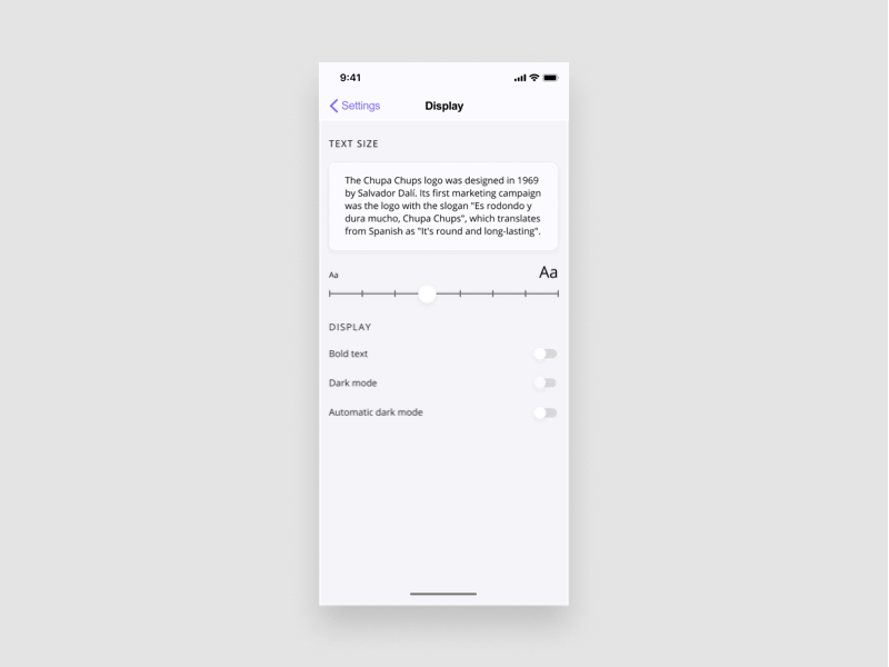 daily ui 015 on/off switch daily 100 daily 100 challenge daily ui daily ui challenge dailyui dailyuichallenge darkmode display display settings lightmode settings settings ui toggle
