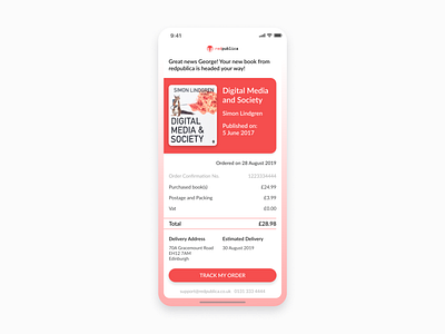 daily ui 017 Email Receipt