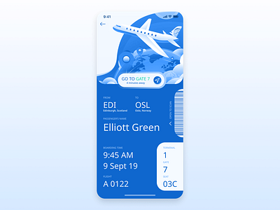 daily ui 24 boarding pass app design boarding boarding pass boardingpass daily 100 challenge daily ui daily ui challenge dailyui dailyuichallenge ios travel app travelling ui