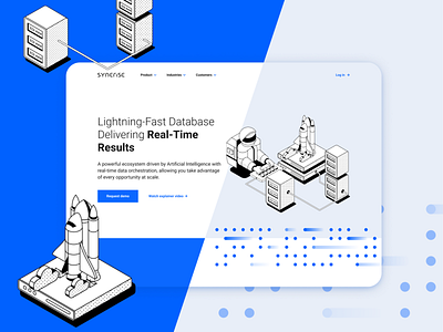 Synerise | Custom isometric illustration