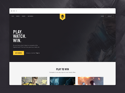European Gaming League esports gaming homepage platform tournaments website