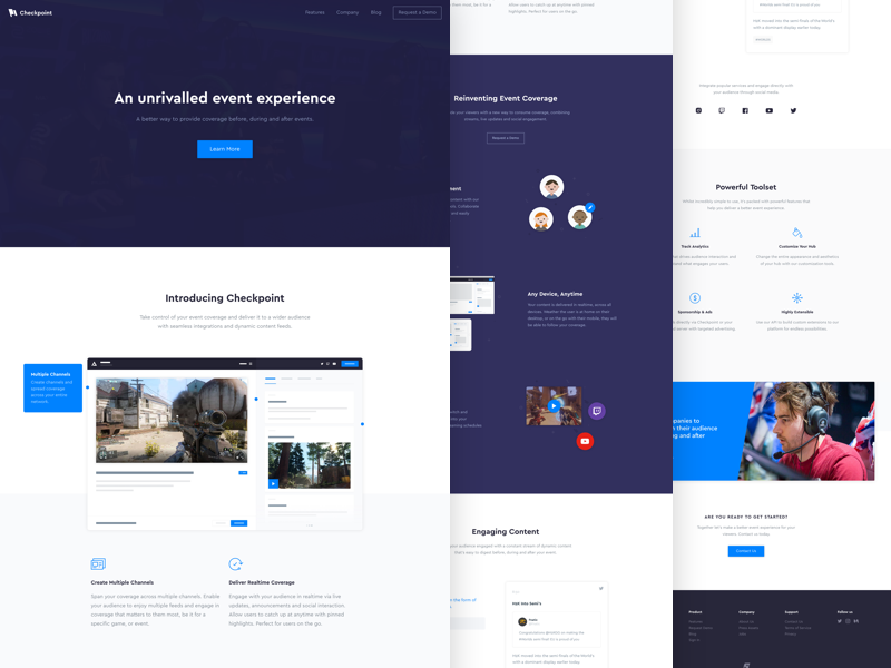 Checkpoint Homepage By Tom Bryan For Direction On Dribbble