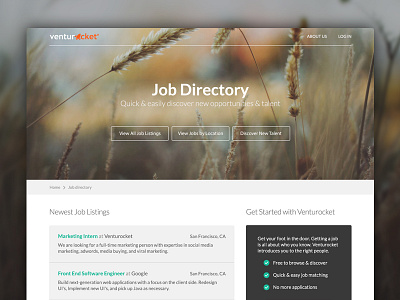 Job Listing Directory design directory flat job listing minimal redesign ui ux web website