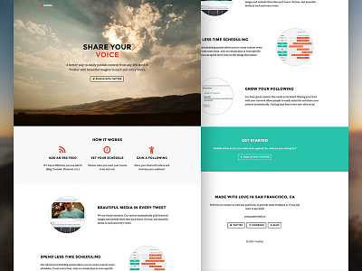 Revised Twibble Homepage homepage landing page web design website