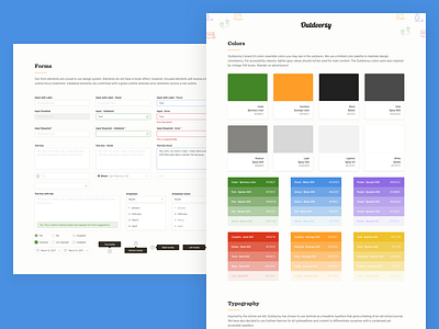 Outdoorsy Style Guide / Design System