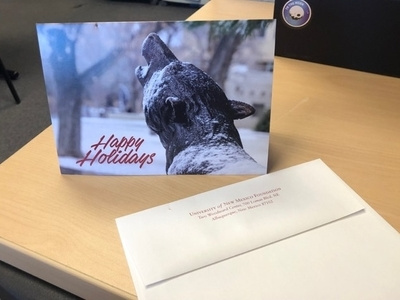 2018 Holiday Card adobe illustrator holiday card lobo print