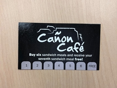 Food Punch Card card created design food punch restaraunt