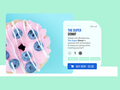 Donut Page adobexd design donuts illustration practice ui ux web