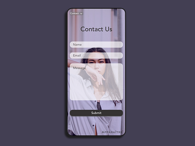 DailyUI #028-Contact Us adobexd app design contactus dailyui dailyui028 design ecommerce fashion mobile practice typography ui