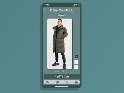 Coat ecommerce adobexd app app design design ecommerce ecommerce design practice typography ui web