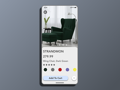 Chair ecommerce adobexd design ecommerce logo minimal mobile practice typography ui vector