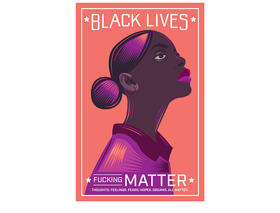 Black Lives Fucking Matter art blacklivesmatter blm color colors design illustration protest work in progress