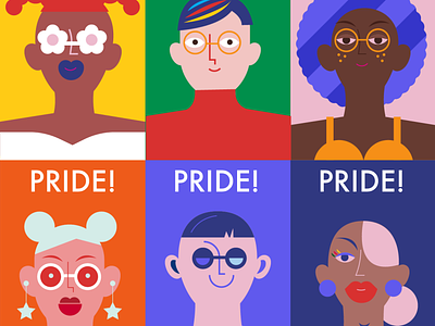 Happy Pride! diversity gay gay rights gaypride illustration lgbtq pride
