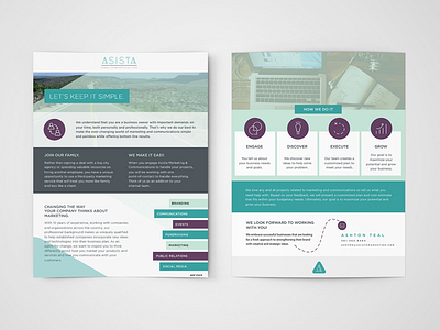 Asista Marketing Sales Sheet brochure marketing sales sheet