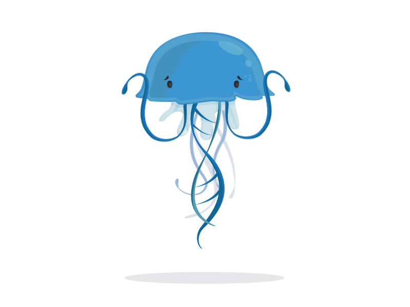 Uh Oh Jelly 404 dna error page illustration jelly jellyfish sad vector