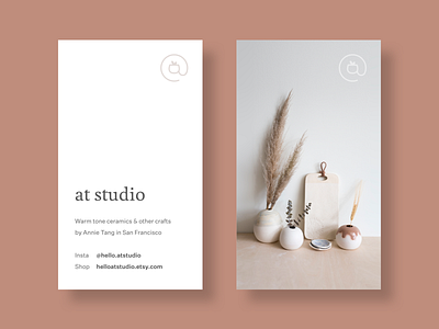 at studio business cards