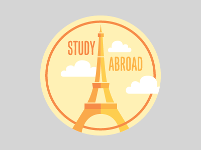 study abroad sticker