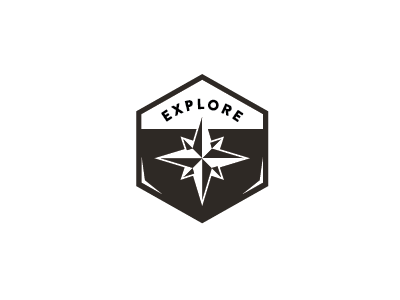 explore badge badge compass explore icon travel