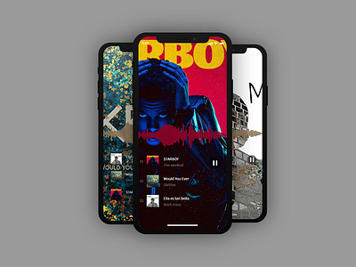 music reproductor cover design design minimal music app music art ui ux