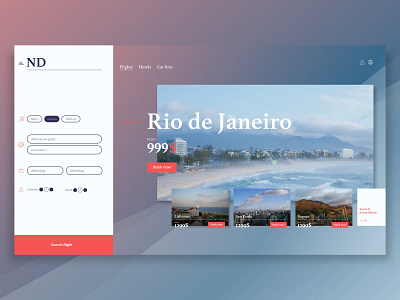 Travel Webapp Landing design ui ux web website